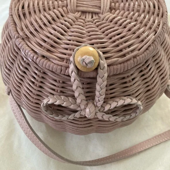 NWOT - Ulla Johnson Blush Rattan Bag - Picture 3 of 10